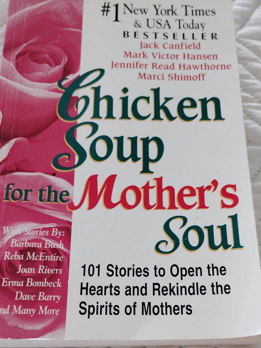 Chicken Soup for the Mother's Soul - Inspirational Book (Pink/White)
